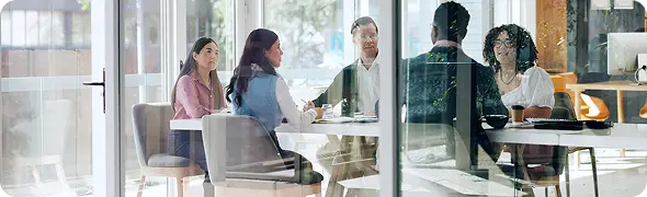 Reunión corporativa en sector energético
