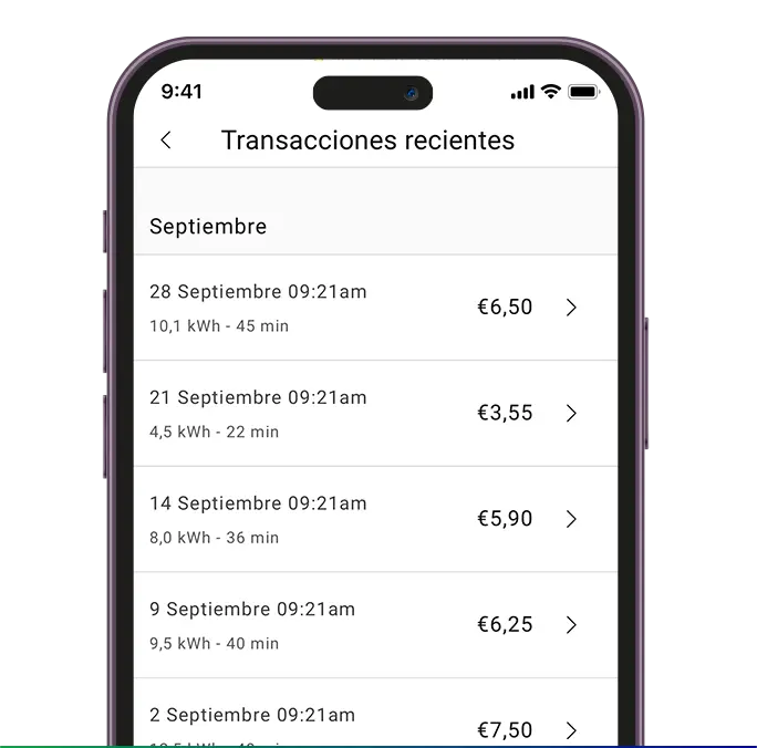 App BP transacciones